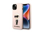 Karl Lagerfeld Klhmp14Msnikbcp Custodia Rigida Per Iphone 14 Plus / 15 Plus 6,7 RóżOwy/Pink Silicone Ikonik Magsafe