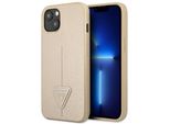 Guess Guhcp14Mpsatle Custodia Rigida Per Iphone 14 Plus / 15 Plus 6.7 Beige/Beige Logo Saffianotriangle