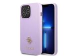 Guess Guhcp13Xps4Mu Iphone 13 Pro Max 6,7 Purpurowy/Purple Hardcase Saffiano 4G Small Metal Logo