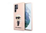 Karl Lagerfeld Klhcs23Lsnikbcp Sam S23 Ultra S918 Custodia Rigida RóżOwy/Silicone Rosa Ikonik