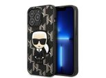 Karl Lagerfeld Klhcp13Lpmnikbk Custodia Rigida Per Iphone 13 Pro / 13 6,1 Czarny/Black Monogram Ikonik Patch