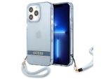 Guess Guhcp13Lhtsgsb Custodia Rigida Per Iphone 13 Pro / 13 6.1 Blu/Blu Traslucido