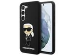 Karl Lagerfeld Klhcs23Ssnikbck S23 S911 Custodia Rigida Czarny/Nero Silicone Ikonik