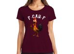 F-GAW-F Divertente Pollo Cartone Animato Gallo Fattoria Regalo Meme Dire Signore T-Shirt, Borgogna, Xxl