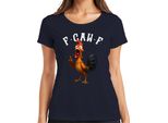 F-GAW-F Divertente Pollo Cartone Animato Gallo Fattoria Regalo Meme Dire Signore T-Shirt, Navy, Xxl