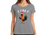 F-GAW-F Divertente Pollo Cartone Animato Gallo Fattoria Regalo Meme Dire Signore T-Shirt, Grigio, Xxl