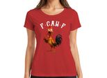 F-GAW-F Divertente Pollo Cartone Animato Gallo Fattoria Regalo Meme Dire Signore T-Shirt, Rosso, Xxl