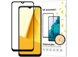 Wozinsky Pieno Colla Vetro Temperato Vivo Y16 / Y02S Schermo Completo Con Telaio Nero (Case Friendly)
