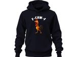 F-CAW-F Divertente Pollo Cartone Animato Gallo Fattoria Regalo Umorismo Scherzo Felpa Con Cappuccio Unisex, Navy, 3XL