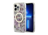 Guess Guhmp14Lhcfwst Custodia Rigida Per Iphone 14 Pro 6.1Trasparente Fiore Magsafe