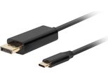 Lanberg CA-CMDP-10CU-0010-BK Adattatore Cavo Video 1 M Usb Type-C Displayport Nero (CA-CMDP-10CU-0010-BK)