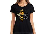 Bee Atch Ape Regina Impertinente Con Corona, Divertente Maglietta Da Donna, Nero, L