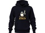 Son Of A Birch Lustiger Vogel Grimmig Birke Cartoon Gift Wald Unisex Hoodie Kapuzenpullover, Navy, 3XL