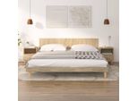 The Living Store Comodini 2 Pezzi Rovere Sonoma 40X35X47 Cm