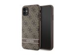 Guess Guhcn61P4Snw Custodia Rigida 4G Stripe Per Iphone 11 / XrbrąZowy/Brown