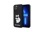 Karl Lagerfeld Klhcp14M3Drkhnk Custodia Rigida In Gomma Per Iphone 14Plus / 15 Plus 6.7 Czarny/Nero Choupette 3D