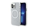Guess Guhmp12Mhtrms Iphone 12/12 Pro 6.1 Srebrny/Argento Custodia Rigida In Metallo Con Profilo Magsafe