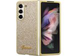 Guess Guhczfd5Hggshd F946 Z Fold5 ZłOty/Gold Hardcase Glitter Script