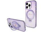 Guess Guhmp15Lhrsgsu Iphone 15 Pro 6.1 Fioletowy/Purple Hardcase Stand Script Glitter Magsafe