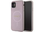 Guess Guhmn61Psahmcp Custodia Rigida Saffiano Magsafe Per Iphone 11 / Xr 6.1 RóżOwy/Pink