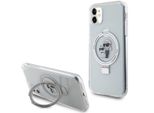 Karl Lagerfeld Klhmn61Hmrskch Custodia Rigida Per Iphone 11 / Xr 6.1 BiałY/Bianco Supporto Ad Anello Karl&Choupettte Magsafe