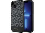 Guess Guhmp15Shgcfsek Custodia Rigida Gcube A Strisce Magsafe Per Iphone 15 / 14 / 13 6.1 Czarny/Nero