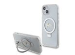 Guess Guhmp15Shrsgsd Iphone 15 / 14 / 13 6.1 Przezroczysty/Transparent Hardcase Ring Stand Script Glitter Magsafe