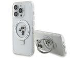 Karl Lagerfeld Klhmp13Xhmrskch Iphone 13 Pro Max 6.7 BiałY/Bianco Custodia Rigida Ad Anello Stand Karl&Choupettte Magsafe