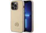 Guess Guhcp15Lps4Dgpd Iphone 15 Pro 6.1 ZłOty/Oro Custodia Rigida Strass Logo In Metallo