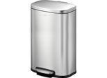 Eko - Cestino A Pedale Oli-Cube Recycler 20+20 Litri - Acciaio Inox - Acciaio Inox Opaco