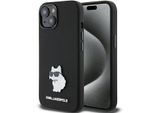 Karl Lagerfeld Klhcp15Msmhcnpk Iphone 15 Plus / 14 Plus 6.7 Czarny / Nero Silicone Choupette Metallo Pin
