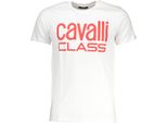 Cavalli Class Maglietta A Maniche Corte Bianca Con Stampa Logo : Taglia - 2XL Taglia: 2XL