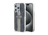 Guess Guhcp15Lh4Psegk Custodia Rigida Per Iphone 15 Pro 6.1 Czarny/Nero Iml 4G Gold Stripe