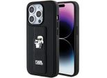 Karl Lagerfeld Klhcp15Xgsakcpk Custodia Rigida Iphone 15 Pro Max 6.7 Czarny/Nero Gripstand Saffiano Karl&Choupette Pins