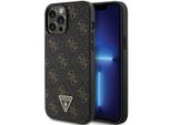 Guess Guhcp14Lpg4Gpk Iphone 14 Pro 6.1 Czarny/Nero Custodia Rigida 4G Triangolo Logo In Metallo