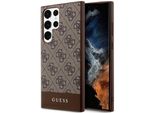 Guess Guhcs24Lg4Glbr S24 Ultra S928 BrąZowy/Brown Hardcase 4G Stripe Collection