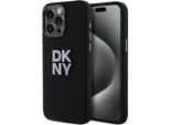 Dkny Dkhcp15Xsmcbsk Iphone 15 Pro Max6.7 Czarny/Nero Custodia Rigida In Silicone Liquido Metallo Logo