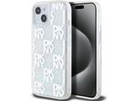 Dkny Dkhcp15Slcpept Custodia Rigida Per Iphone 15 / 14 / 136.1 BiałY/Bianco Liquid Glitter Multilogo