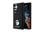 Karl Lagerfeld Klhcs24Lsmhcnpk S24 Ultra S928 Czarny/Black Hardcase Silicone Choupette Metal Pin
