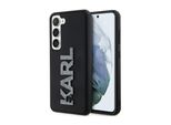 Karl Lagerfeld Klhcs23M3Dmbkck S23+ S916 Czarny/Nero Custodia Rigida In Gomma 3D Con Logo Glitterato