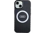 Audi Iml Big Logo Magsafe Custodia Iphone 15 / 14 / 13 6.1 Czarny/Nero Custodia Rigida Au-Imlmip15-Q5/D2-Bk