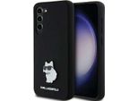 Karl Lagerfeld Klhcs23Msmhcnpk S23+ S916 Czarny/Black Hardcase Silicone Choupette Metal Pin