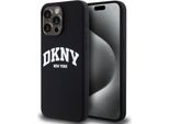 Dkny Dkhmp14Xsnyach Iphone 14 Pro Max6.7 Czarny/Nero Custodia Rigida In Silicone Liquido Bianco Logo Stampato Magsafe