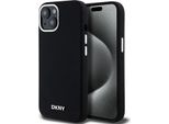 Dkny Dkhmp15Msmchlk Iphone 15 Plus / 14Plus 6,7 Czarny/Nero Custodia Rigida In Silicone Liquido Piccolo Metallo Logo Magsafe