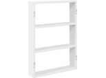 Vidaxl Scaffale A Muro Bianco 43X9X60 Cm Materiale A Base Di Legno
