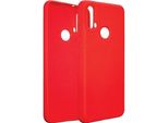 Custodia In Silicone Beline Per Motorola Moto E20 Rosso / Custodia Protettiva Rossa