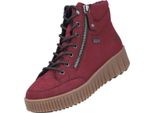 Rieker Donna Stivaletto Platform Tex Foderato Rosso