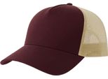 Atlantis - Cappello Trucker "Rapper"" Sostenibile AB700 (Taglia Unica) (Colore Rosso Borgogna/Pietra)"