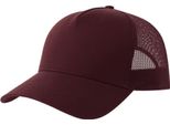 Atlantis - Cappello Trucker "Rapper"" Sostenibile AB700 (Taglia Unica) (Rosso Borgogna/Rosso Borgogna)"