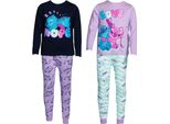 Lilo & Stitch - Pigiama Con Pantaloni Lunghi Per Bambini TC651 (146-152) (Navy/Purple)